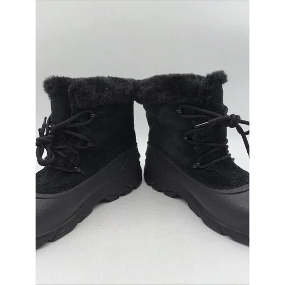 SOREL Womens Snow Angel Black Suede/Leather Snow Boots Size 10 M - Picture 5 of 6